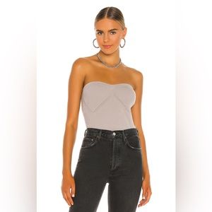525 | ribbed corset tube top